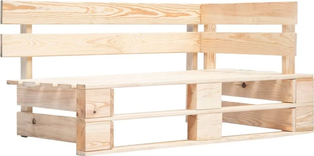 Divano Pallet Angolare da Giardino vidaXL in Pino Massiccio Impregnato