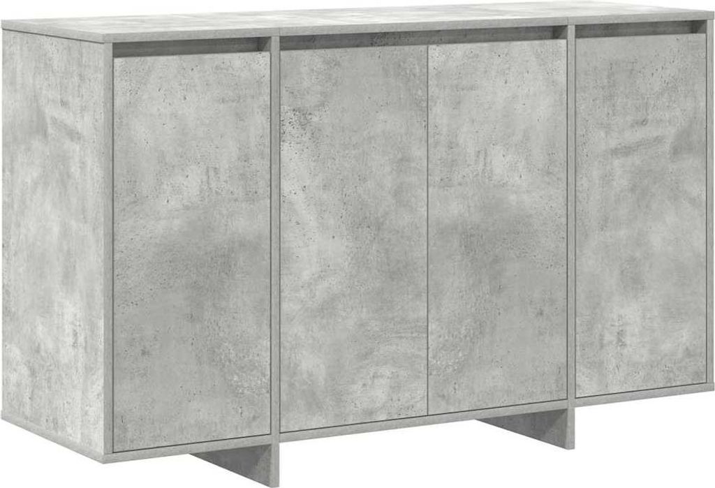 Möbel Sideboard - elegante Design - Mehrzweckschrank - Betongrau 120 x 41 x 75 cm Holzwerkstoff - Kommoden CLORIS4880056