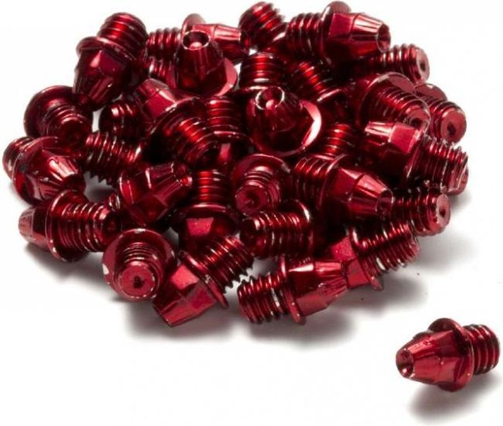 REVERSE Pedal Pins M4 Set 24x (Stahl) Rot