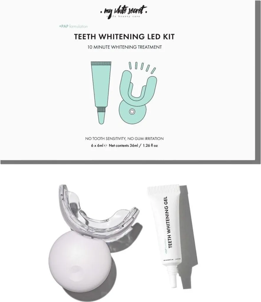 Blanchiment des dents PAP+ avec LED activatrice et gel sans douleur