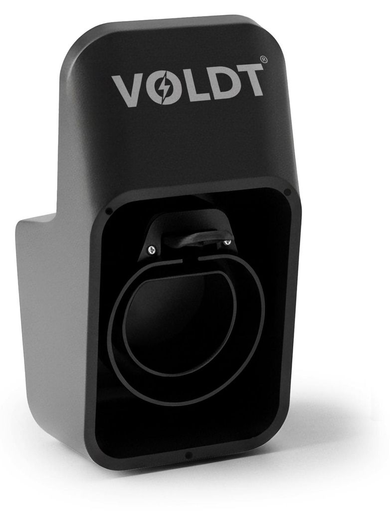 Voldt® Typ-2-Steckerhalterung | Wandmontage | PVC | inkl. Produktbild 