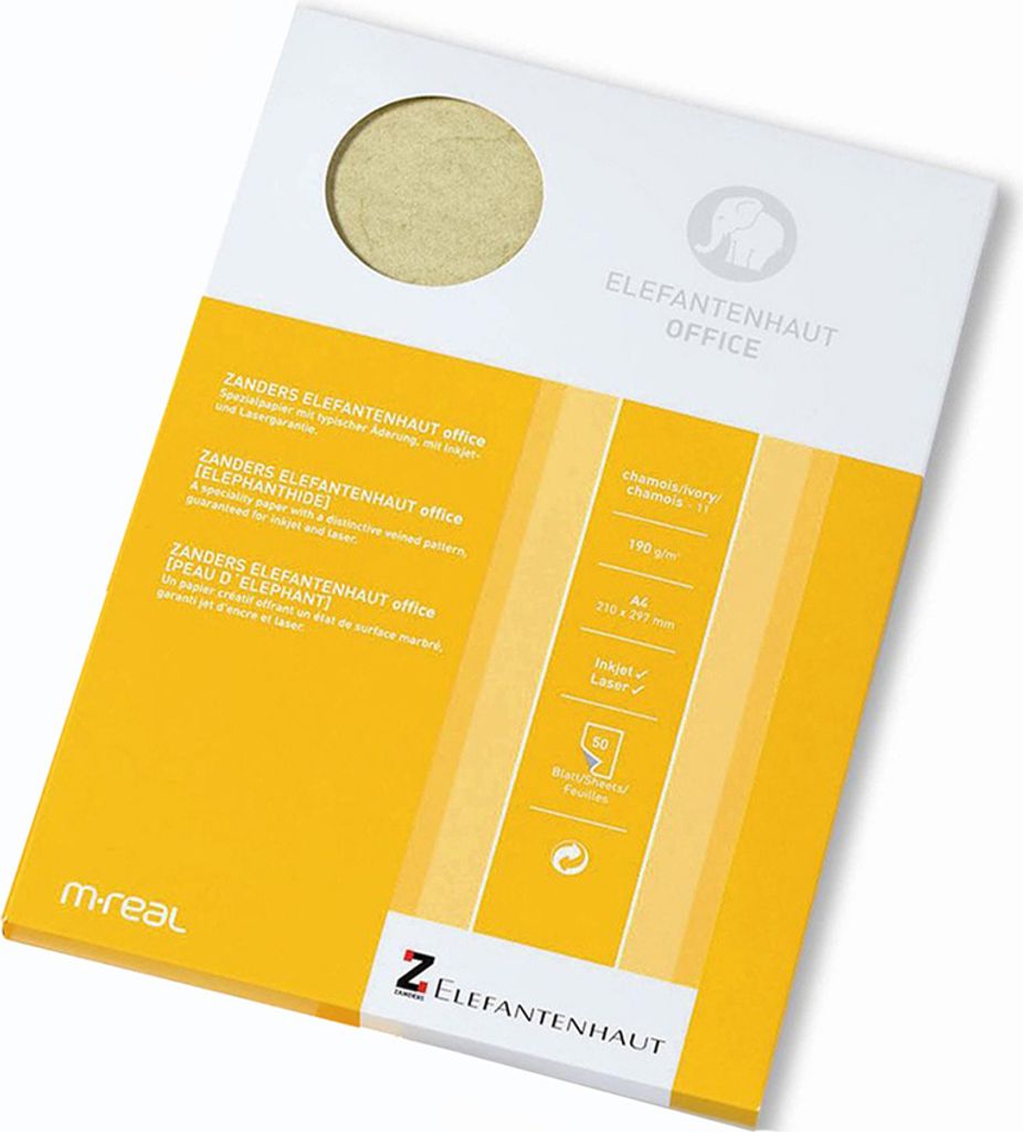 PAPYRUS 88001577 Peau d'éléphant DIN A4 110 g/qm chamois Image du produit 