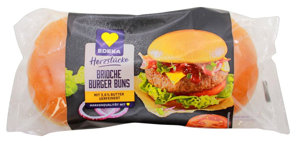 Herzstücke Brioche Burger Buns, 9er Pack (9 x 250g) Produktbild 