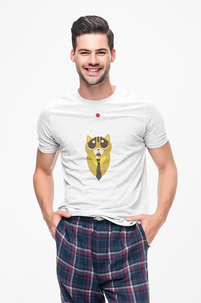 D&B Uni Polo ST00052 Cat Weiß-Größe 2XL