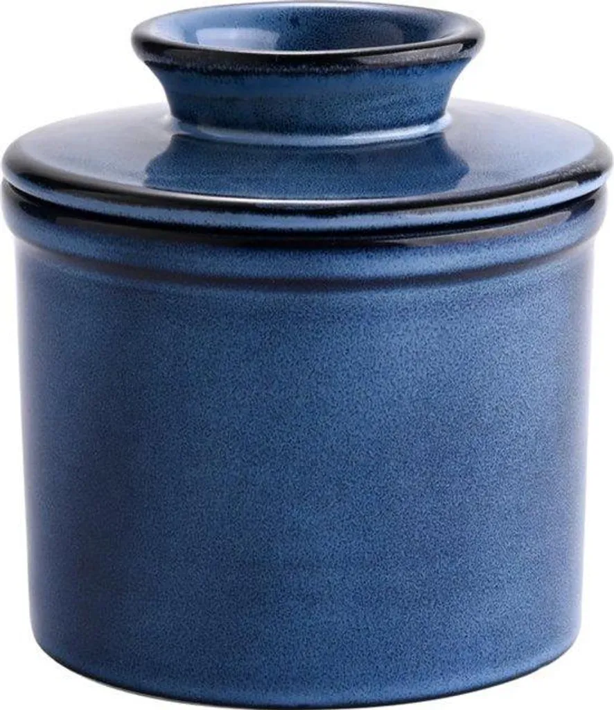 Boîte décorative en céramique émaillée bleue pour rangement de luxe