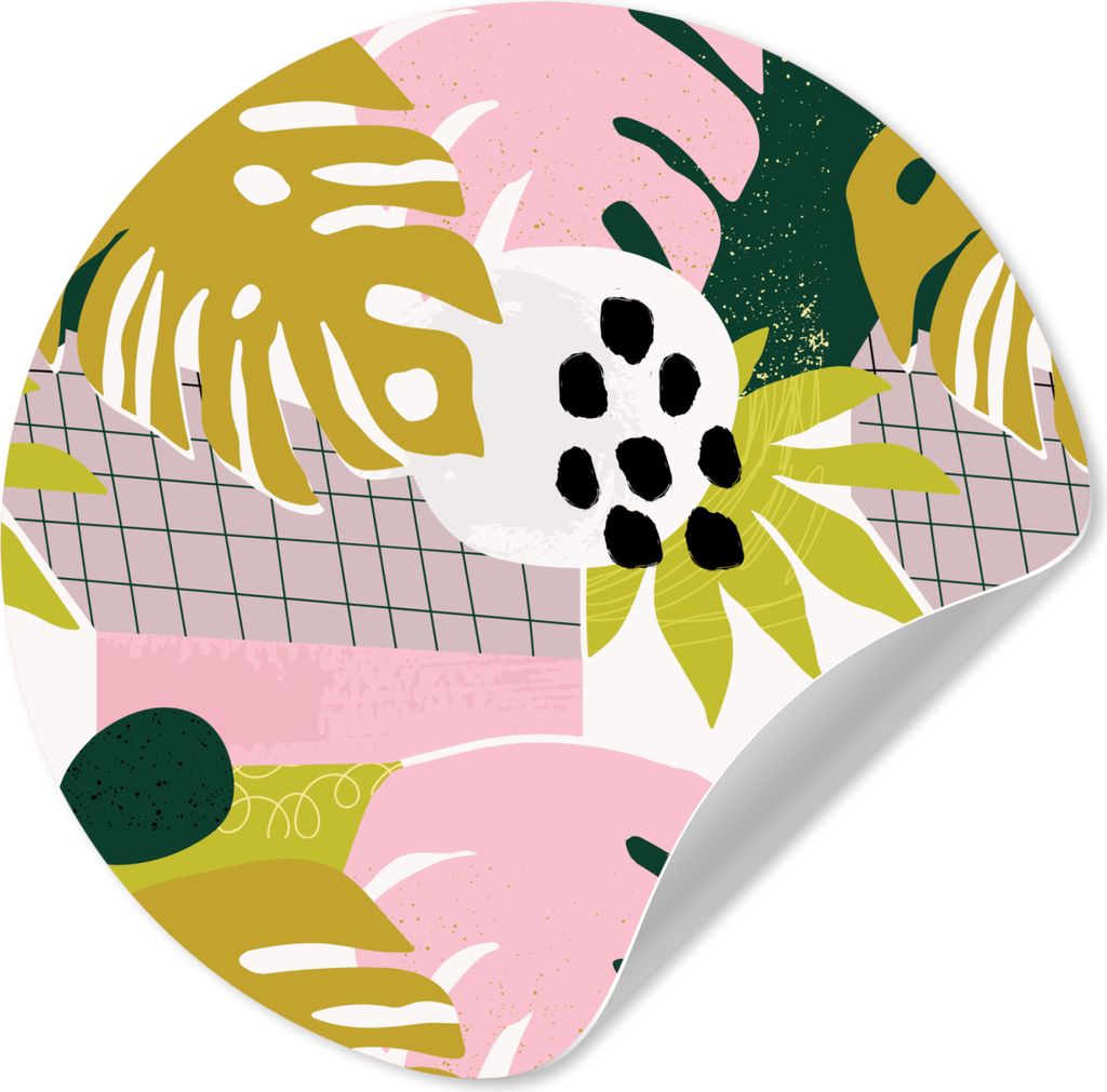 MuchoWow - Wand Kreis - Wand Bild - Foto Tapete - Selbstklebende - Wohnzimmerdekoration - Wand Dekoration - Kinderzimmer