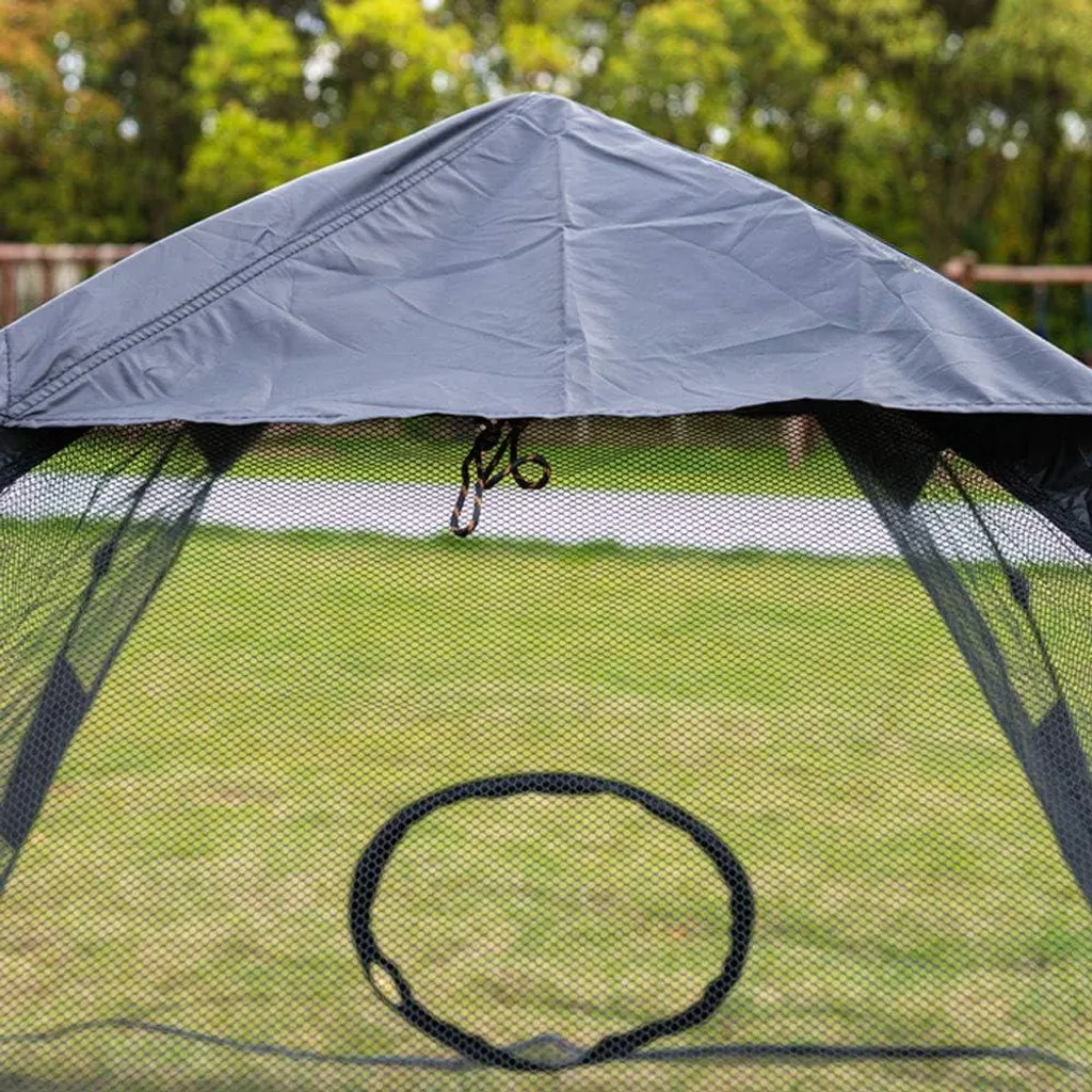 Tente Pop-up XL pour Animaux - Abri Pliable pour Chiens et Chats Gris