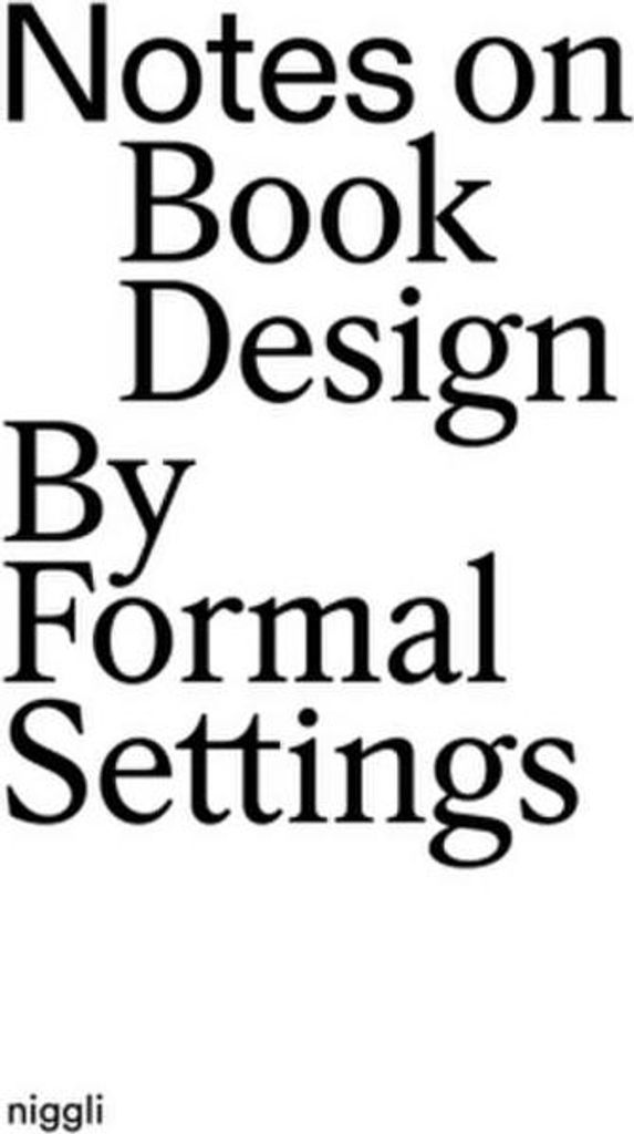 Notes on Book Design