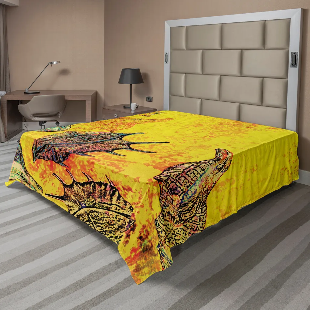 Grand drap de lit 275x260 cm thème océan pour décoration de chambre