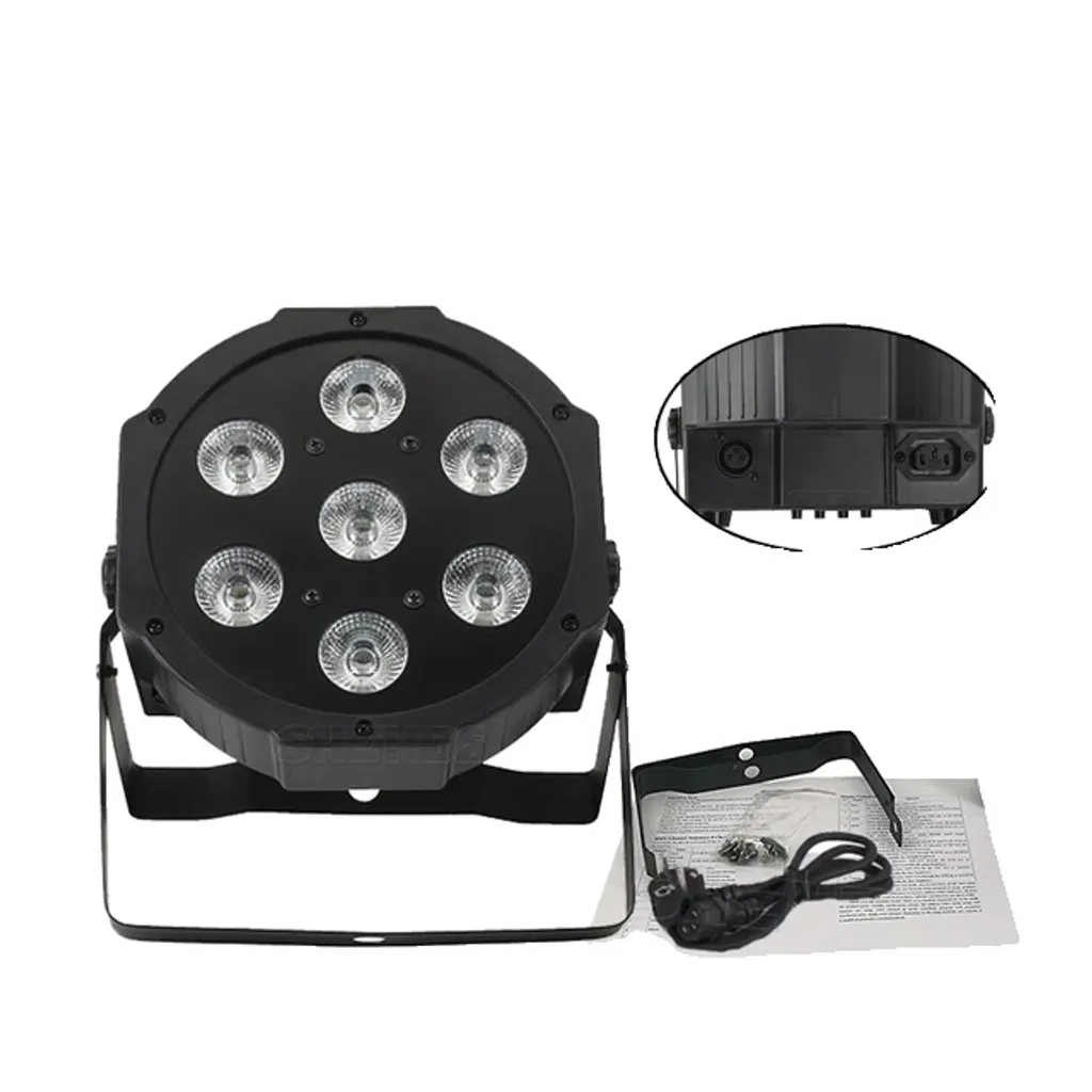 Projecteur LED pour Mariage et Soirée - Pack 4 Flachpar 7x18W RGBW