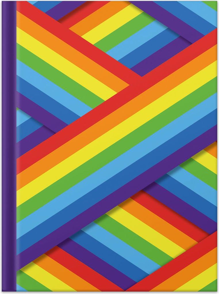 Notizbuch Colorful Life - A4 blanko 96 Blatt. Packung mit 4 Stück