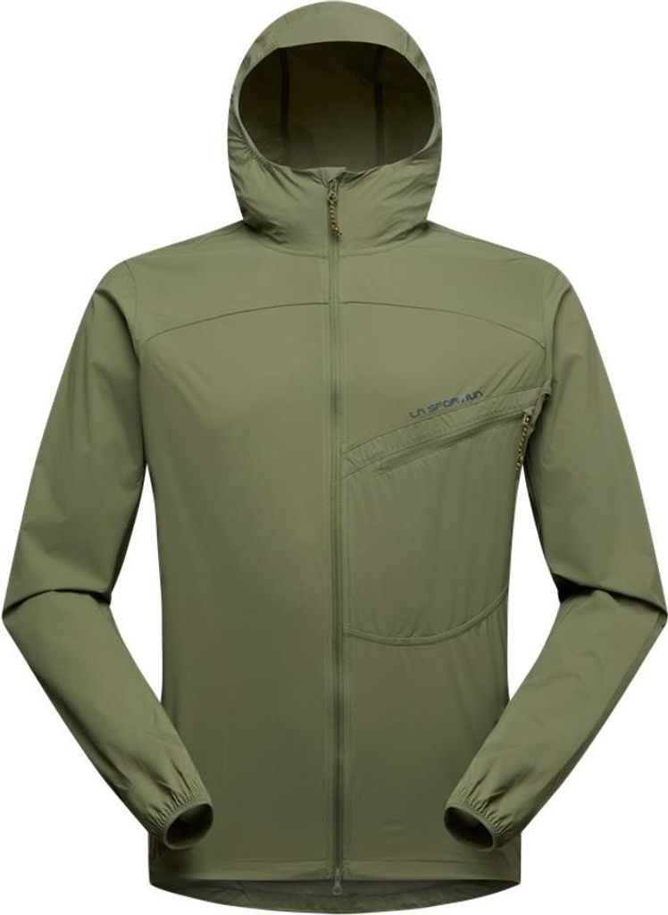 Freeway Wind Jacket M - ultraleichte, wasserabweisende Windjacke für Herren - La Sportiva, Größe:M, Farbe:E47B46-Cypress/Night Sky