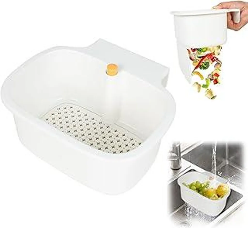 Organizer Lavello Cucina Sospeso | Filtro Scarico Lavandino Anti-Intasamento