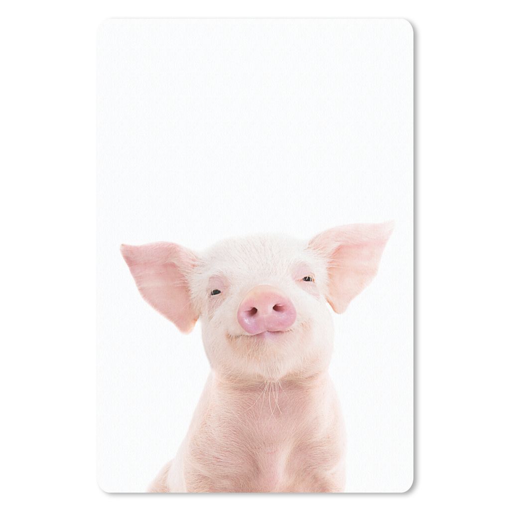MuchoWow® Mauspad Mousepad Schwein - Rosa - Tiere - Natur Produktbild 
