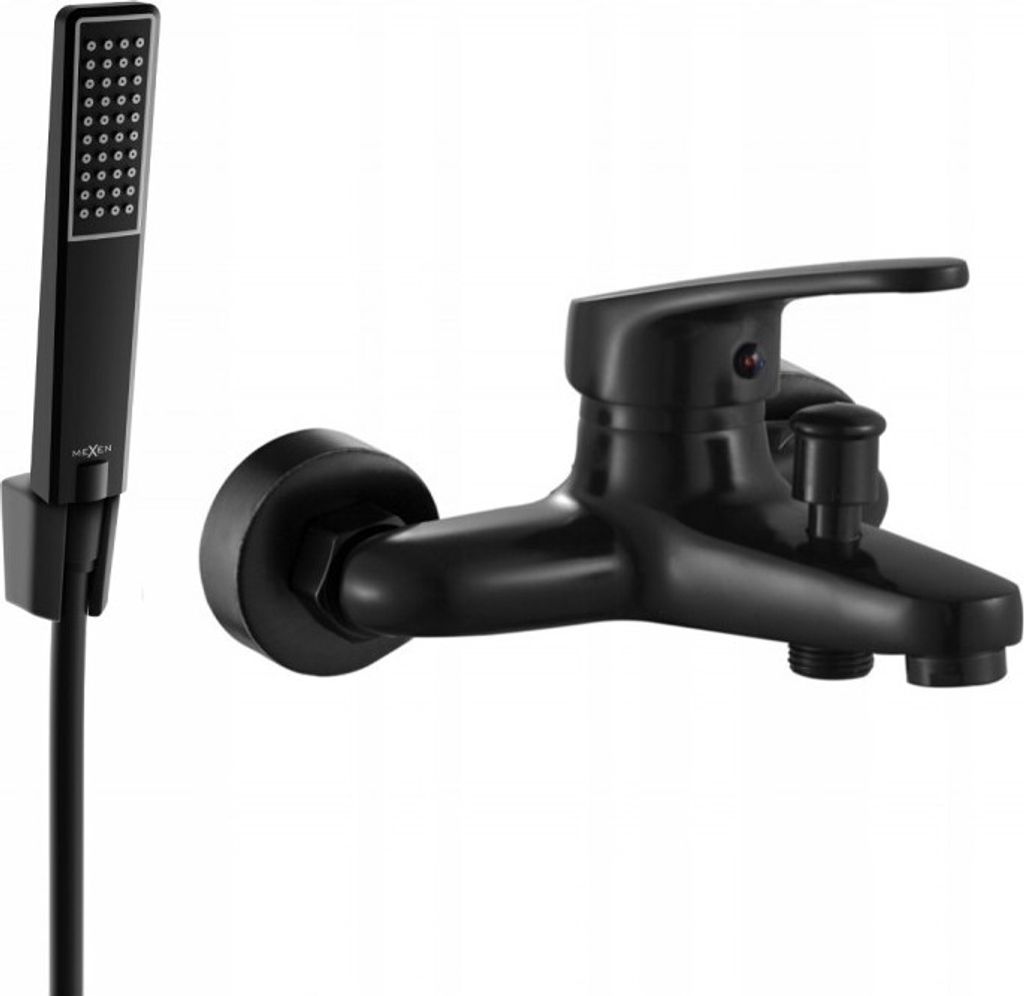 Mexen Erica R72 Wannenbatterie mit Brausegarnitur, Schwarz - 74643R72-70