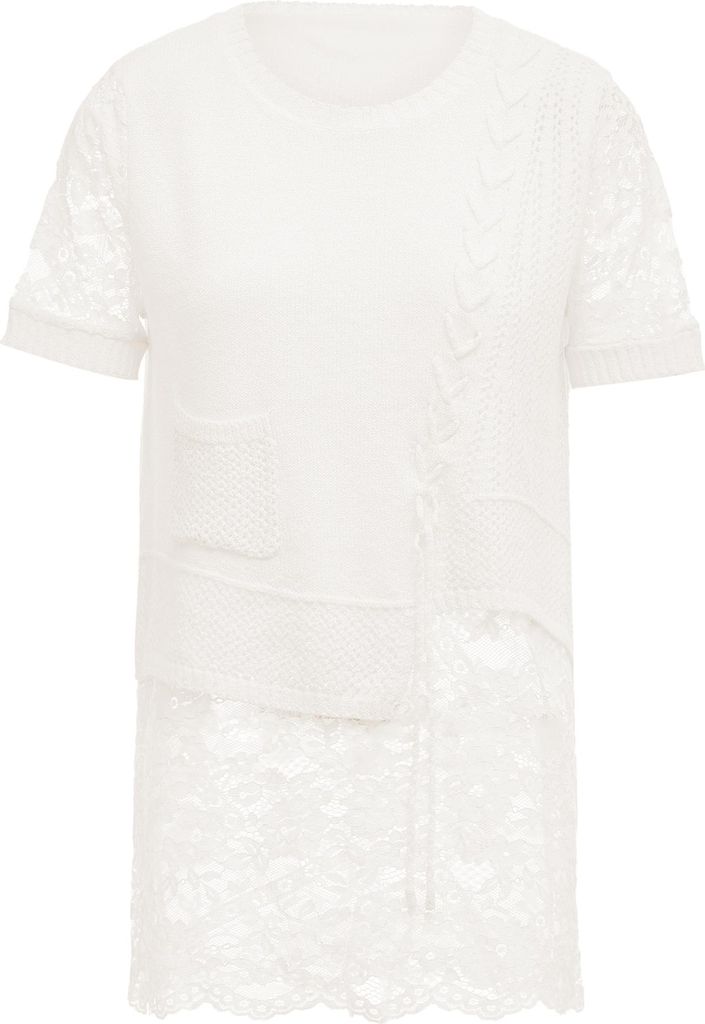 ZITHA damen strickpullover - wollweiss, XS/S