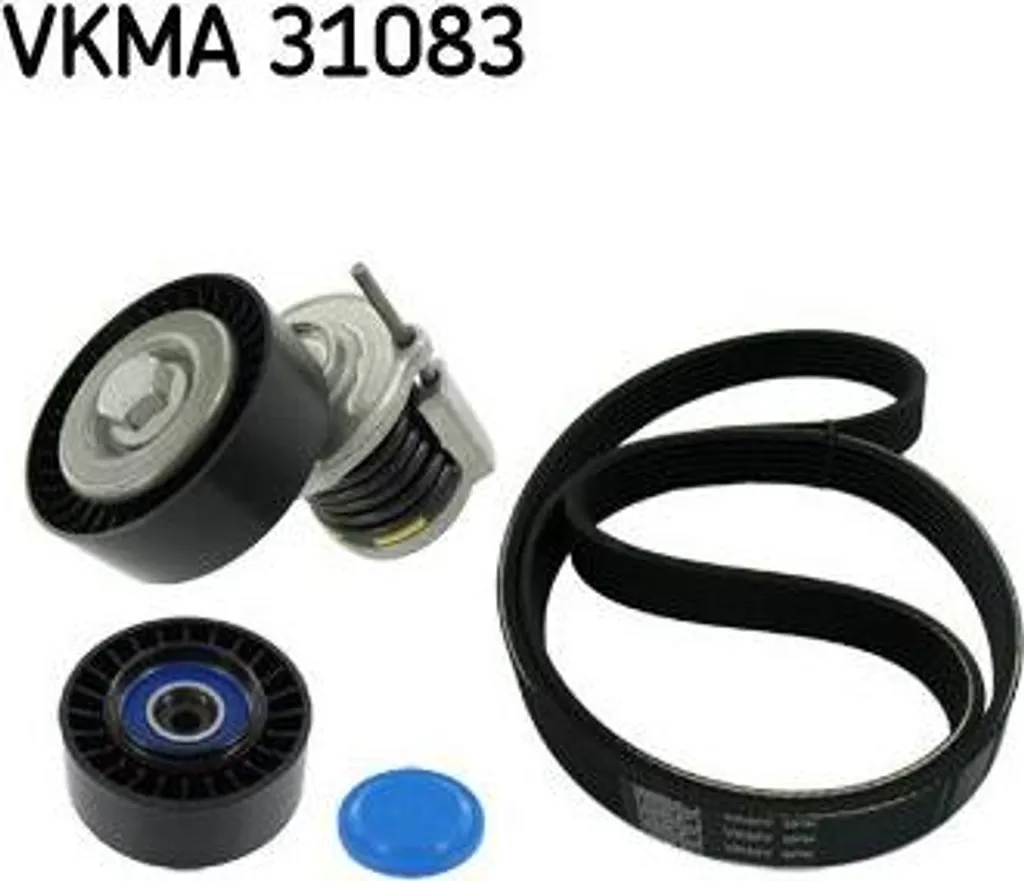 Kit Courroie Accessoire Audi A4 8E SKF VKMA 31083 pour Remplacement Fiable