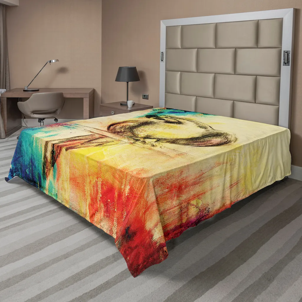 Drap de Lit Anti-Plis Motif Perroquet pour une Literie Toujours Nette