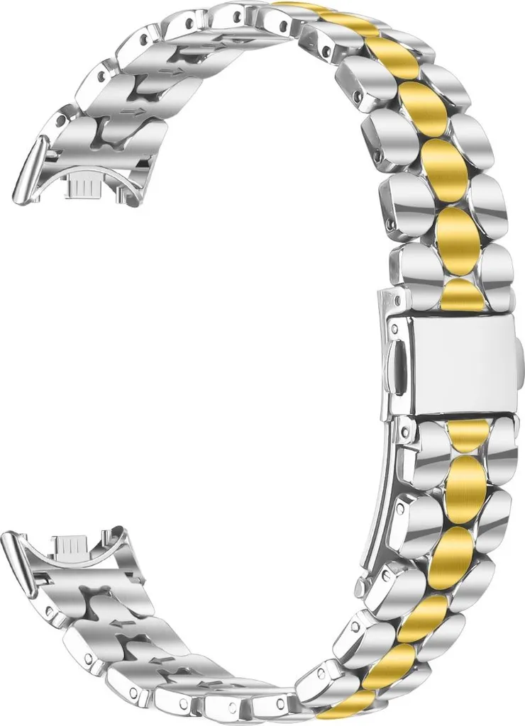 Cinturino Perle per Xiaomi Band 8 9 10 Acciaio Oro Argento Elegante