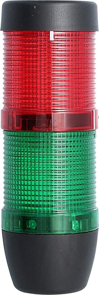 STEX24 Signalsäule grün-rot, 50mm, 24V AC/DC, LED-Dauerlicht SS50-OB2/24 106 MaßeLänge156,0mm, Durchmesser 50,0mm - 1