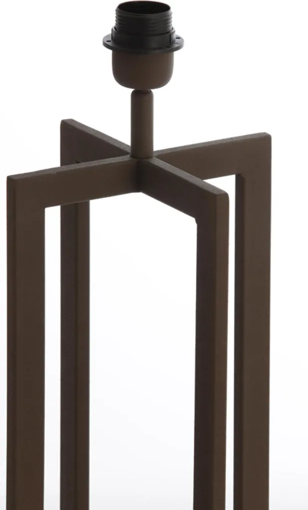 Light & Living Mace 8193582 - Lampe de table marron en métal E27