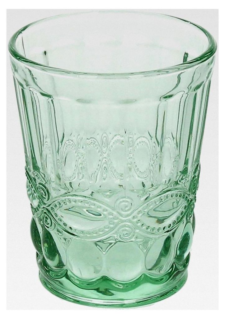 6er Set Wasserglas Solange, grün, 265 ml, mundgeblasen
