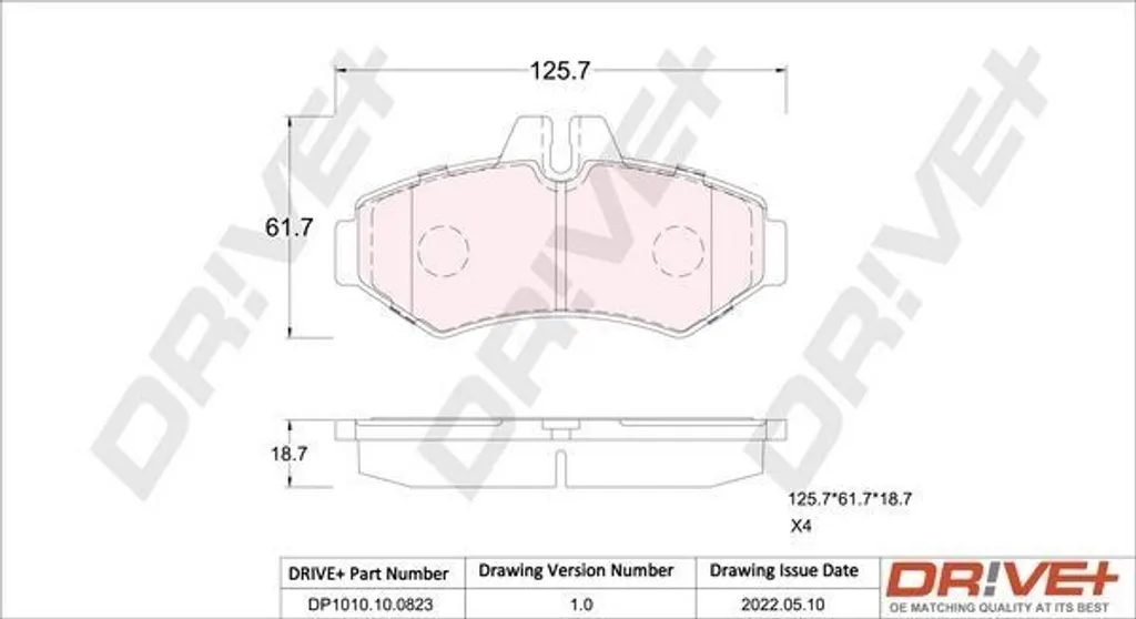 Jeu de Plaquettes de Frein Arrière 420 97 20 pour Mercedes Sprinter