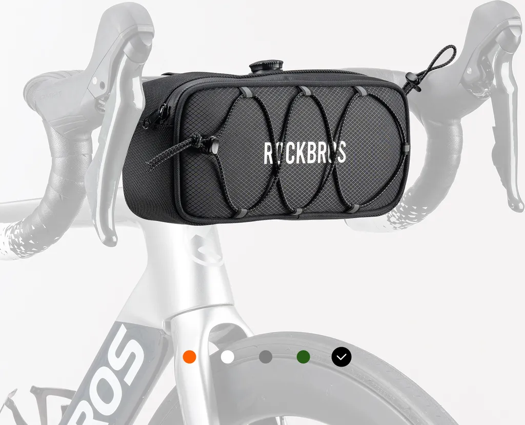 Sacoche de Vélo pour Voyage et Sorties Route Noire Compacte et Étanche