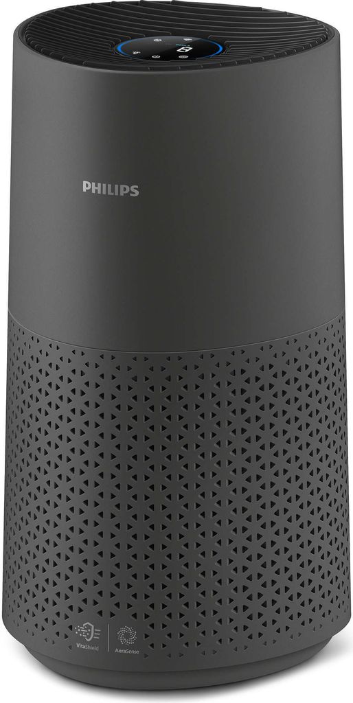 Philips Luftreiniger Series 1000i Smart mit App-Steuerung, HEPA-Partikel-Filter, bis zu 78 m², Schwarz (AC1715/11)
