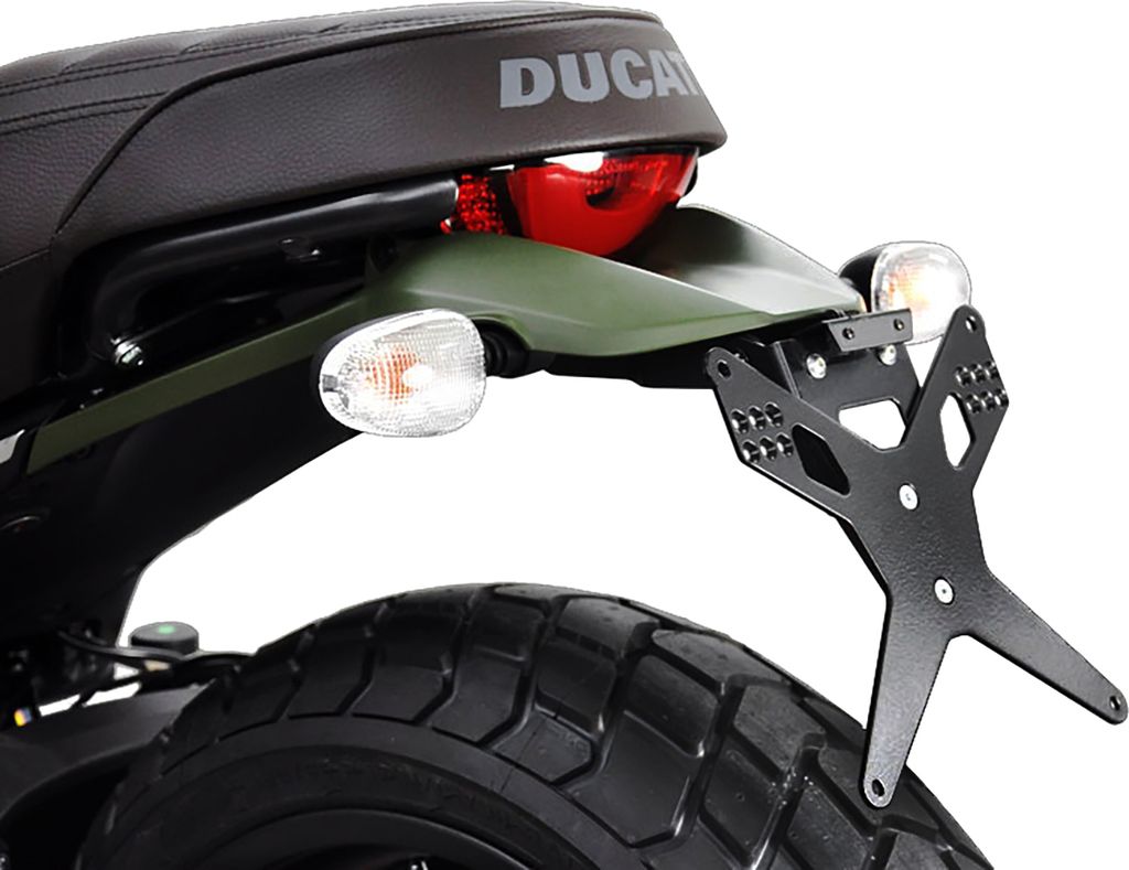 ZIEGER X-Line Kennzeichenhalter kompatibel mit Ducati Scrambler 800 BJ 2015-17