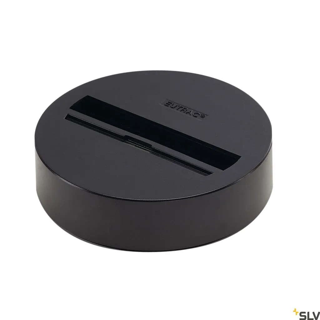 Diffuseur Ponctuel Noir pour Rail Triphasé - Adaptateur Universel EUTRAC