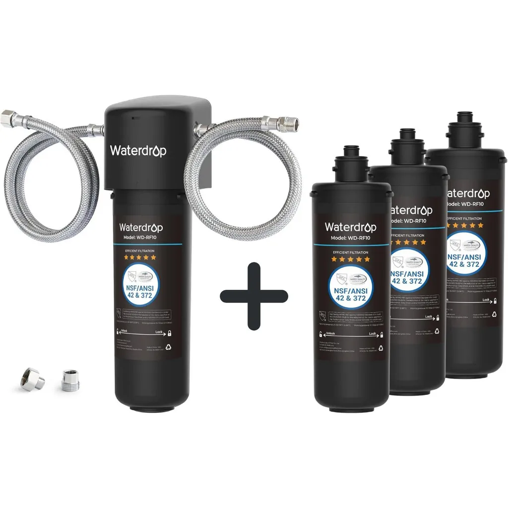 Sistema Filtrazione Waterdrop 10UA + 3 Ricambi WD-RF10 | Alta Capacità