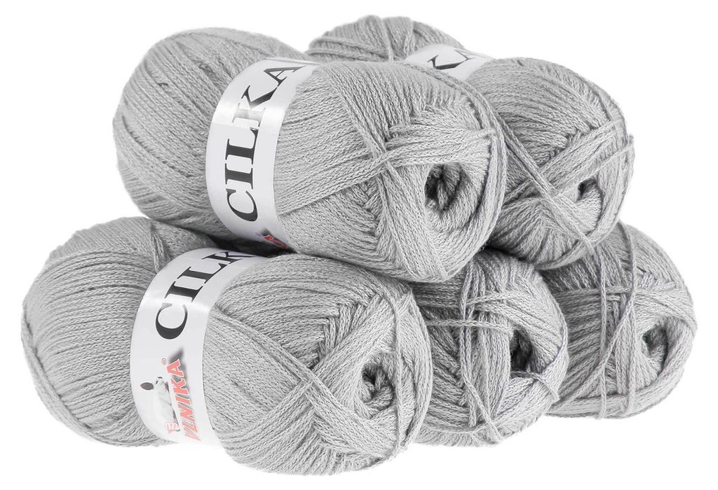 500g Strickgarn CILKA by VLNIKA Klassikgarn Strickwolle Häkelgarn Sommergarn