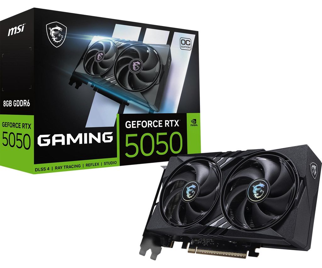 MSI GeForce RTX 5050 8G GAMING OC, Grafikkarte, (DLSS 4, 2x Produktbild 