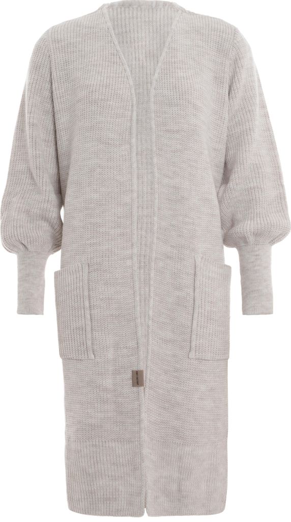 Knit Factory Patty Lange Strickjacke - Beige - 40/42