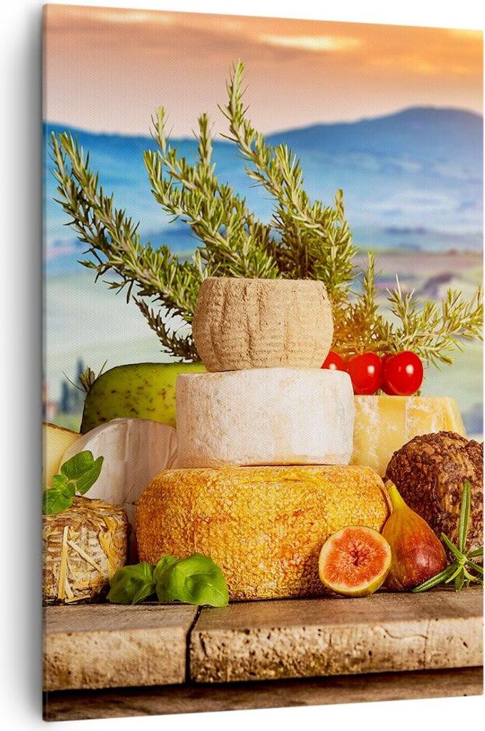 Bild auf Leinwand - Leinwandbild - Einteilig - Toskana Käse Produktbild 