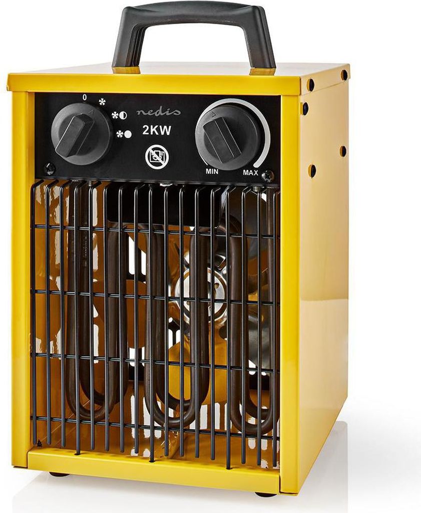 NEDIS Heizlüfter 2000W Therm. Kaltst. Überhitzs. Industriedesi. ge HTIF10FYW
