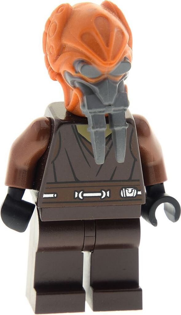 1x Lego Minifigur Star Wars Plo Koon Typ2 Jedi Unterhemd Produktbild 