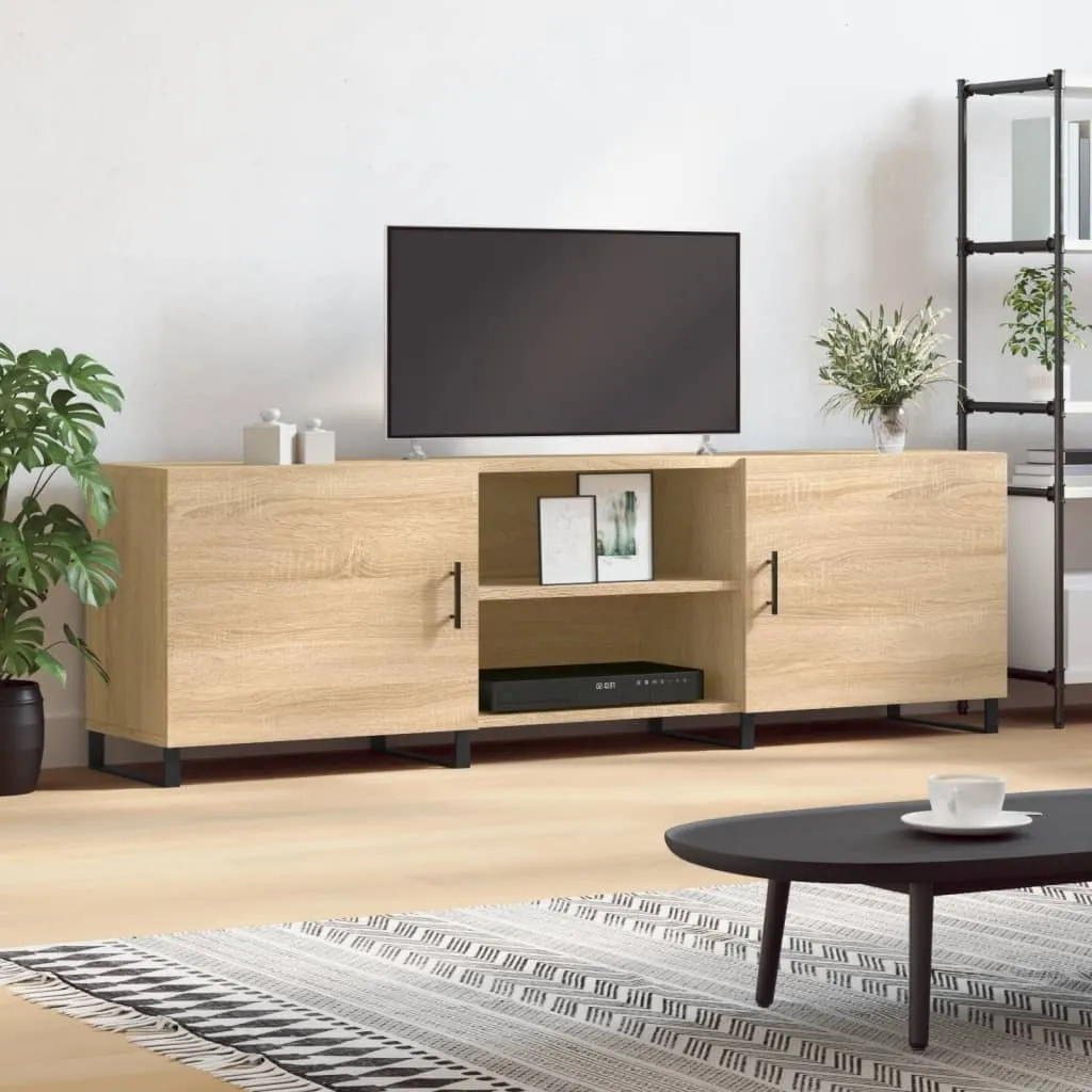 Mobile TV 150 cm Rovere Sonoma - Salvaspazio e Resistente per Famiglie