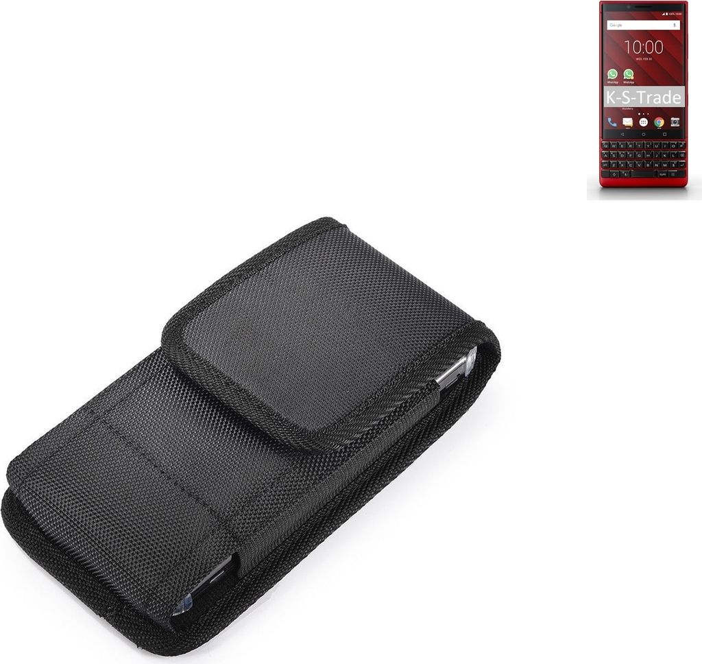 Holster Gürteltasche kompatibel mit Blackberry KEY2 Red Edition Holster Gürtel Tasche wasserabweisend Handy Hülle Schutz Hülle Outdoor schwarz