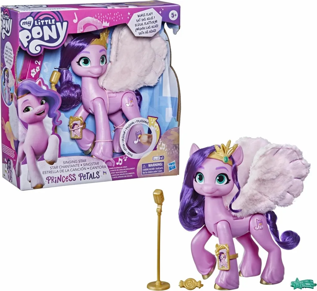 Mon Petit Poney Chantant avec Effets Lumineux et Crinière Multicolore