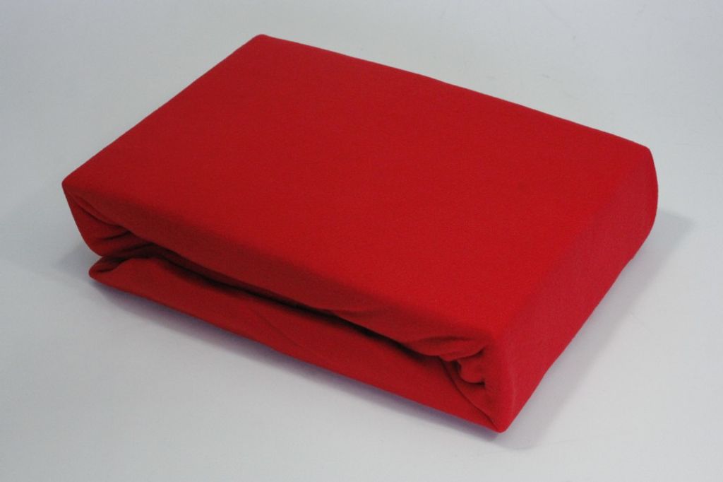 Fleece Spannbettlaken Spannbetttuch rot 100 x 200 cm 