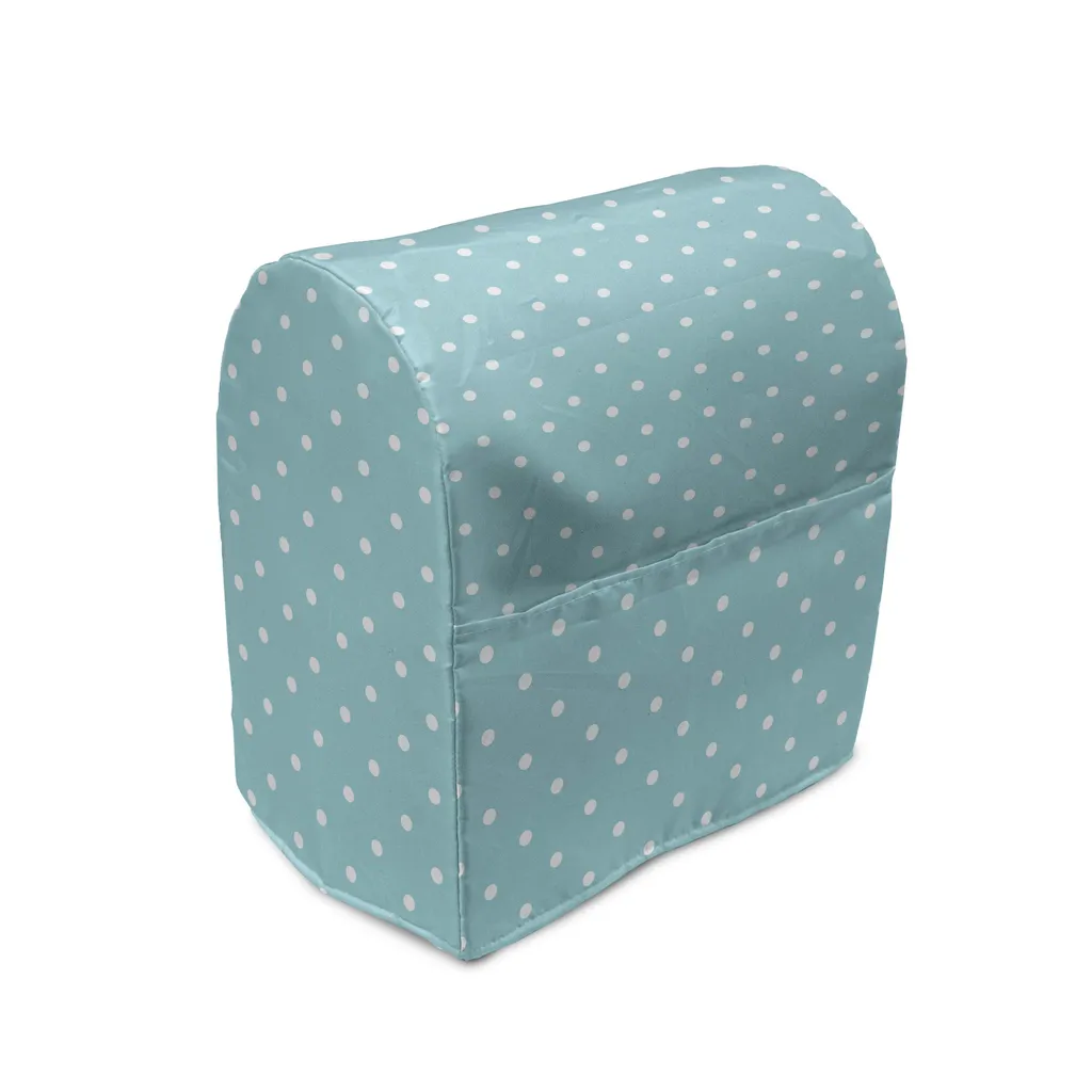 Copri Frullatore Lavabile ABAKUHAUS con Tasche - Azzurro Pois Vintage