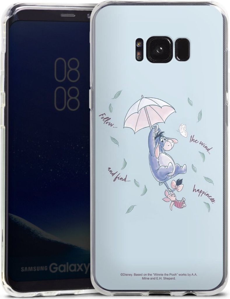 DeinDesign Handyhülle für Samsung Galaxy S8 Plus Silikon Hülle Case Smartphone Schutzhülle Disney Offizielles Lizenzprodukt Winnie Puuh I-Aah