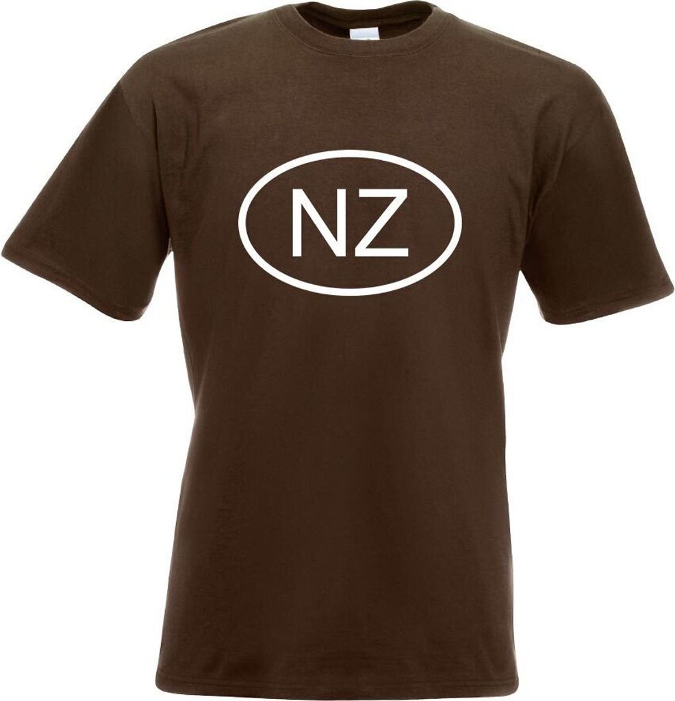 Kiwistar - T-Shirt - Chocolate - Neuseeland NZ Motiv Bedruckt Funshirt Design Print - mit Motiv Bedruckt - Funshirt Design - Sport - Freizeit - Her...