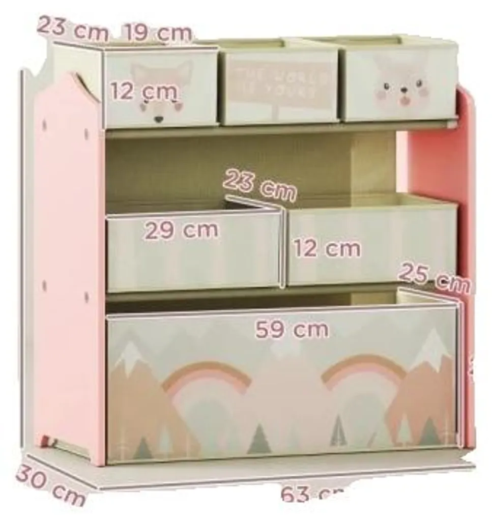Organisateur Multi-compartiments Joli Design - Finition Premium Bois