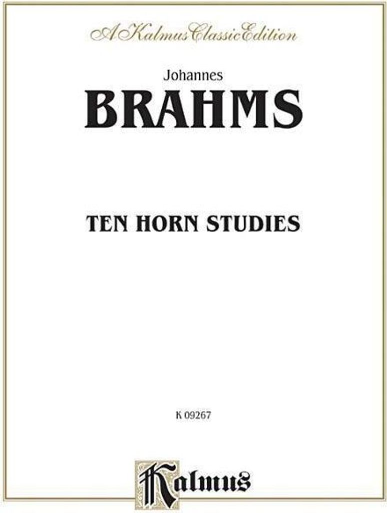 Brahms, J: Ten Horn Studies, Op. Posth