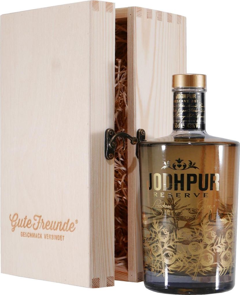 Jodhpur Reserve London Dry Gin mit Geschenk-Holzkiste