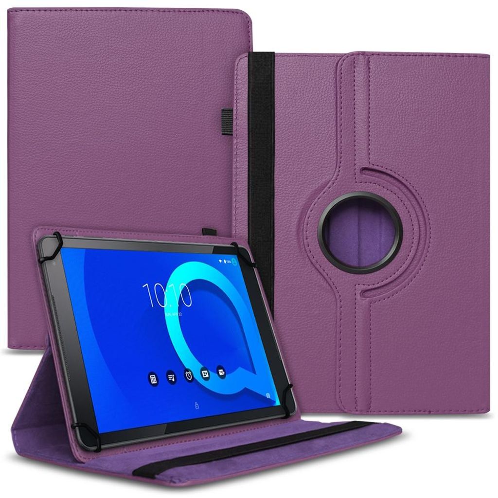 13Schutzhülle für Vale V11E LTE-4128 Tasche Tablet Hülle Case Schutz Cover 360° DrehbarFarbe 360 Uni:Lila