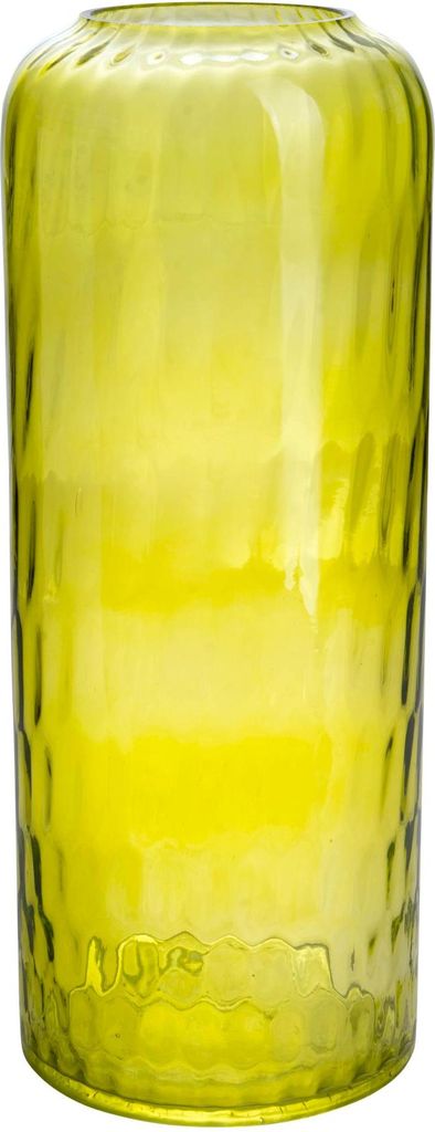 SANDRA RICH Glas Vase "Honeycomb" 30cm HELLGRÜN